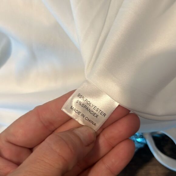 NWT Lin Lin Q Open Back Sequin Wedding Deep V Spaghetti Straps Baroque Dress - Picture 13 of 15